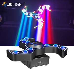 Lumière d'effet LED <span class=keywords><strong>Moonlight</strong></span> Blade pour bar de fête, Rgbw 4 en 1, lumière de tête mobile colorée en forme de lune, de sabre et d'œil d'abeille - Product Image 1
