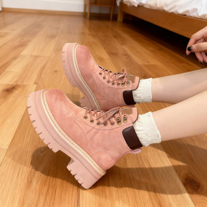 Botas de Otoño de Cuero para Mujer que Aumentan la Estatura, Zapatos para Caminar y Hacer Ejercicio - Product Image 3