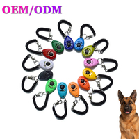 Clicker d'entraînement pour chien de haute qualité, personnalisé, de forme mignonne, imperméable, écologique, en plastique, plusieurs couleurs au choix, avec poignée
