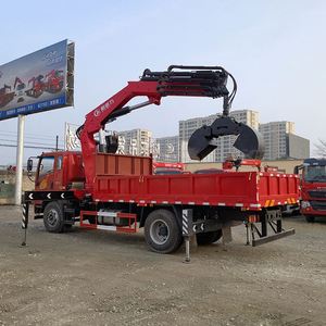 Camion grue à bras articulé Sinotruk Howman 4x2 de 8 tonnes avec grappin hydraulique rotatif - Product Image 3