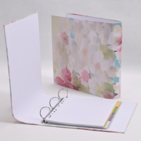 Carnet de notes A4 personnalisé à 3 anneaux, imprimé en 3D de 1.5 pouces, couverture rigide, style professionnel, pour étudiants et enseignants