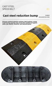 Cao su dày tốc độ vết sưng giao thông đường giảm tốc độ bội kim loại đường đệm Dải giới hạn tốc độ dấu hiệu kiểm soát giao thông sản phẩm - Product Image 5
