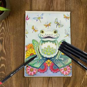 Pena Fineliner warna kustom Set Marker 0.4mm Tips perencana menggambar pena garis halus untuk jurnal - Product Image 4