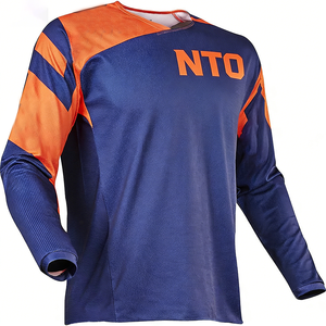 Combinaison <span class=keywords><strong>de</strong></span> moto tout-terrain respirante pour homme, manches longues, pour sports <span class=keywords><strong>de</strong></span> plein air, été, maillot <span class=keywords><strong>de</strong></span> VTT court - Product Image 4