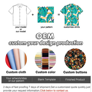 Custom New Fashion Floral Printed Hawaiian Style Lightweight Button <strong>Shirts</strong> 100% Cotton Quick Dry Breathable Beach <strong>Party</strong> Men - Product Image 5