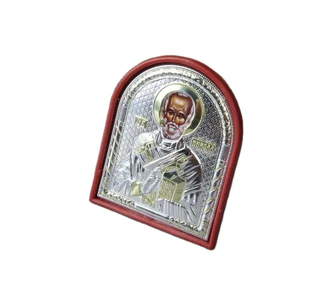 Icone ortodosse Souvenir religioso rilievo in lega di alluminio decorazione religiosa personalizzazione gesù Santa Maria
