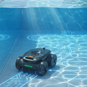 Robot aspirateur de piscine automatique sans fil Addotron Factory avec planification intelligente des trajets, batterie 9000 mAh, 100-800 ㎡   Addotron PLUS Sans Fil - Product Image 3