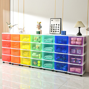 Storage Cart Multi Tier Movable Drawer Organizers For Living Room Kitchen Dormitory Snack Storage Easy Cleaning Rectangle 5 - Product Image 2