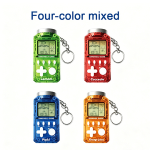 Mini Console <span class=keywords><strong>Tetris</strong></span> Portatile a Forma <span class=keywords><strong>di</strong></span> Portachiavi, Gioco 26-in-1 in Bottiglia, Giocattolo Retrò per Bambini e Adulti - Product Image 4