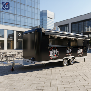 CAMPTRL Remorque alimentaire directe usine, équipement de cuisine mobile, camion de restauration rapide commercial, remorque de concession pour pizzas et café - Product Image 1