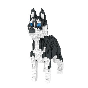 PZX 6618 조립 애완 동물 빌딩 블록 세트 DIY 닥스 훈트 콜리 허스키 모델 장난감 코기 푸들 골든 리트리버 건물 장식 - Product Image 2