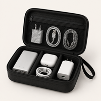Étui de rangement et de protection personnalisé en EVA pour accessoires technologiques quotidiens : câbles de charge, écouteurs, adaptateurs et autres accessoires mobiles