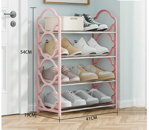 Estante organizador de almacenamiento de zapatos de metal duradero para casa y dormitorio - Product Image 2