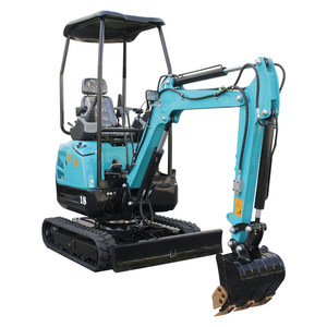 Mini-excavatrice sur chenilles bleue à faible consommation de carburant, multifonctionnelle pour travaux de jardinage et de construction - Product Image 5