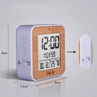 Wecker Temperatur Feuchtigkeit messer Dual Alarm Auto Hintergrund beleuchtung Snooze Thermometer Desktop Auto Digitaluhr Mini Wecker