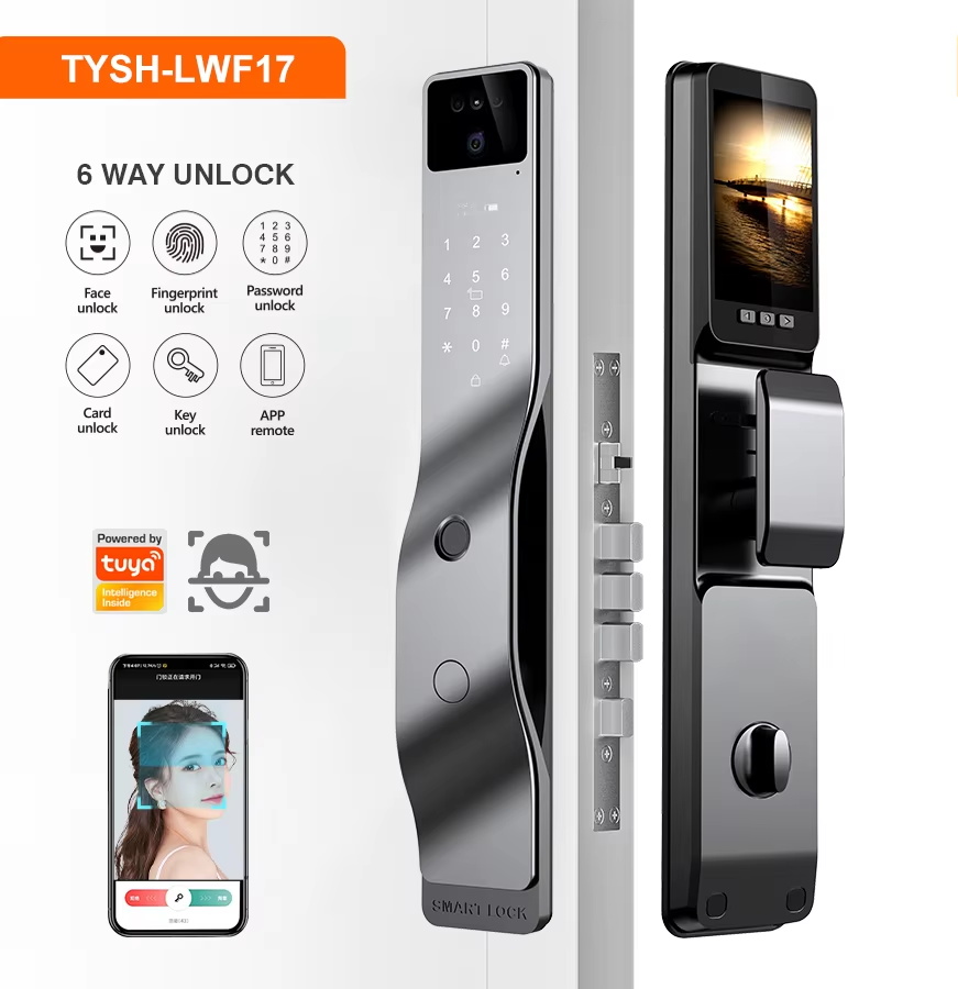 Security 3d Face Recognition Smart Lock Digital Tuya Remote Control ...