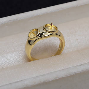 Accessoires de bijouterie DIY en argent S925, style simple, ouverture 5 mm 8 mm, anneau pour femmes, grand porte-perle vide, 4173 perles en vrac - Product Image 2