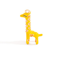 Breloques en alliage pour bijoux, motifs mignons de Noël (Sapin, Dauphin, Girafe, Gâteau, Lune), pendentifs émaillés, accessoires pour la fabrication de bijoux DIY