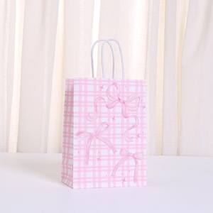 Custom logo gift <b>bags</b> bow shaped handbags colorful printed paper <b>bags</b> - Product Image 3