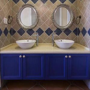 Mueble de Baño con Espejo Azul Marino a Precio Económico, Espejo de Pared para Baño - Product Image 4