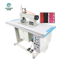 Machine à découper les bords de tissu par ultrasons pour la couture de dentelle, le soudage de tissus non tissés, le gaufrage, la couture et le matelassage ultrasonique des tissus PE