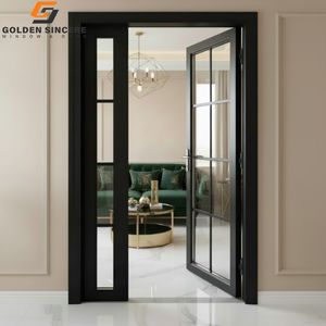 Porte-fenêtre en aluminium et verre de conception moderne GS avec cadre en aluminium pour villa de luxe - Product Image 2