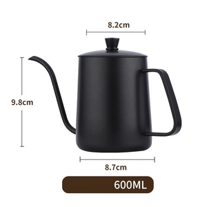 กาต้มน้ำแบบคอห่าน – ขนาด 350/600 มล. สแตนเลสสตีล สำหรับชงกาแฟและชา พร้อมเคลือบกันติด หัวจ่ายน้ำทรงเรียวเพื่อการควบคุมการไหลอย่างแม่นยำ - Product Image 4