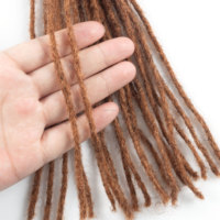 Rambut Asli 2mm Ukuran Mikro 100% Rambut Manusia Ekstensi Dreadlocks Crochet 0.2cm 6 hingga 24 Inci dalam Berbagai Warna