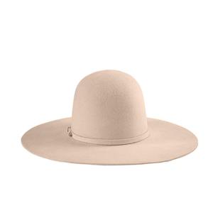 LIHUA 100% Australische wol brede rand geblokte open kroon wollen vilt grote rand body cowgirl hoed cowboy hoeden - Product Image 4