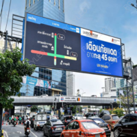 Écran d'affichage LED pour panneau publicitaire RosyLED, extérieur, étanche, P3, pleine couleur, 16 bits, module LED SMD1415, avec système de contrôle Novastar