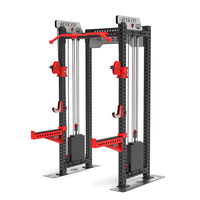 Estación de Entrenamiento Multifuncional REYK Crossover Stand Station con Pila de Pesas de Acero al Carbono para Entrenamiento de Cuerpo Completo
