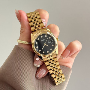 Set di Orologi al Quarzo in Acciaio Inossidabile per Coppie, Impermeabili, Orologi da Polso alla Moda, Regalo di San Valentino per Uomini e Donne - Product Image 2