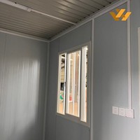 Maison modulaire en conteneurs ondulés, structure en acier préfabriquée, unité de logement portable pour utilisation temporaire sur chantier
