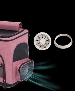 Wheeled Luxury Leather Solid Oxford Eco-Friendly Pet <b>Carrier</b> <b>Backpack</b> Removable Rolling Wheels Breathable Two-in-One Design for - Product Image 4