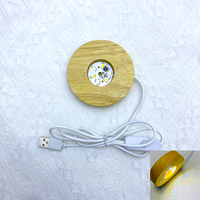 2025 populaire rond carré coloré lumière LED support lumineux sans fil Rechargeable lumière blanche rvb LED lampe Base pour veilleuses