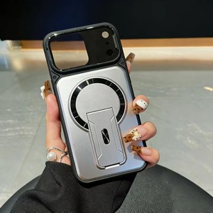 <span class=keywords><strong>Coque</strong></span> de téléphone antichoc intégrale avec cache-objectif rabattable et béquille magnétique intégrée pour <span class=keywords><strong>iPhone</strong></span> 18 Pro Max 17 Pro - Product Image 4