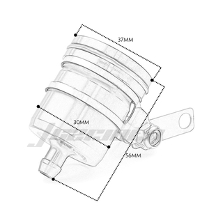 Acessórios para Motocicleta Tampa do Reservatório de Óleo do Tanque de Fluido de Freio Traseiro CNC Alumínio Universal - Product Image 5