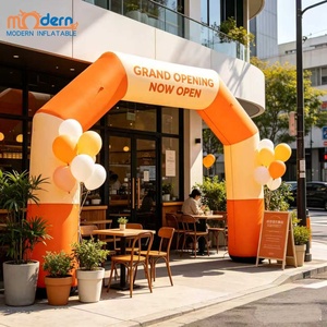 Arche d'entrée gonflable imperméable avec logo personnalisé imprimé numériquement et ventilateur intégré, 8-10 pieds, pour l'inauguration d'un magasin - Product Image 4