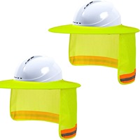 Chapeau de protection du soleil Protection du cou Haute visibilité Maille à bord complet Protection solaire et cache-cou Bandana Écharpe pour la construction
