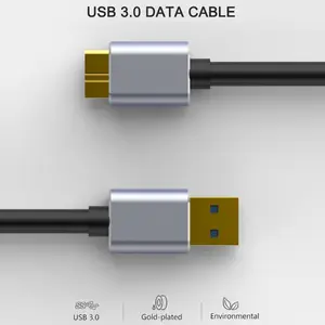 EonlineHard Disk SSD Cable Sync Cable USB 3.0マイクロB USB Cord External Hard Drive HDDためSamsun充電USB Hard Drive
