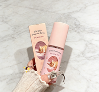 PEACH JO+ Spray désodorisant longue durée parfumé à la pêche et aux fleurs, unisexe, eau de toilette, style simple, parfum charmant