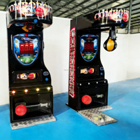 Machine de boxe pour enfants à monnayeur, simulateur de boxe ultime en métal, machine de jeu d'arcade certifiée CE, version anglaise