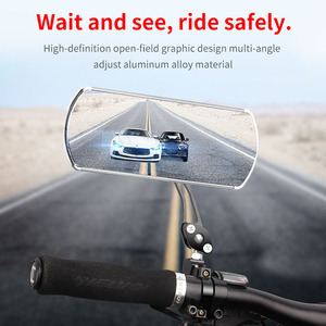 Rétroviseur de guidon de vélo réglable en alliage d'aluminium 360° °   Miroir de sécurité multi-articulé pour vélo de route et vélo électrique - Product Image 6