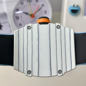 <span class=keywords><strong>Orologio</strong></span> Meccanico RM 27-02 di Lusso con Cassa in Carbonio NTPT <span class=keywords><strong>Bianco</strong></span> TPT, Tourbillon Manuale, <span class=keywords><strong>Quadrante</strong></span> Scheletrato, <span class=keywords><strong>Orologio</strong></span> Sportivo da Uomo, Novità Top - Product Image 5