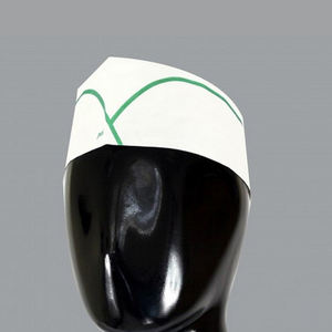 Gorro de Cocinero Desechable de Papel, Gorros de Forraje con Diseño de Rayas Blancas, para la Industria Alimentaria, Uso en Restaurantes, Impresión de Logotipo Personalizado - Product Image 4