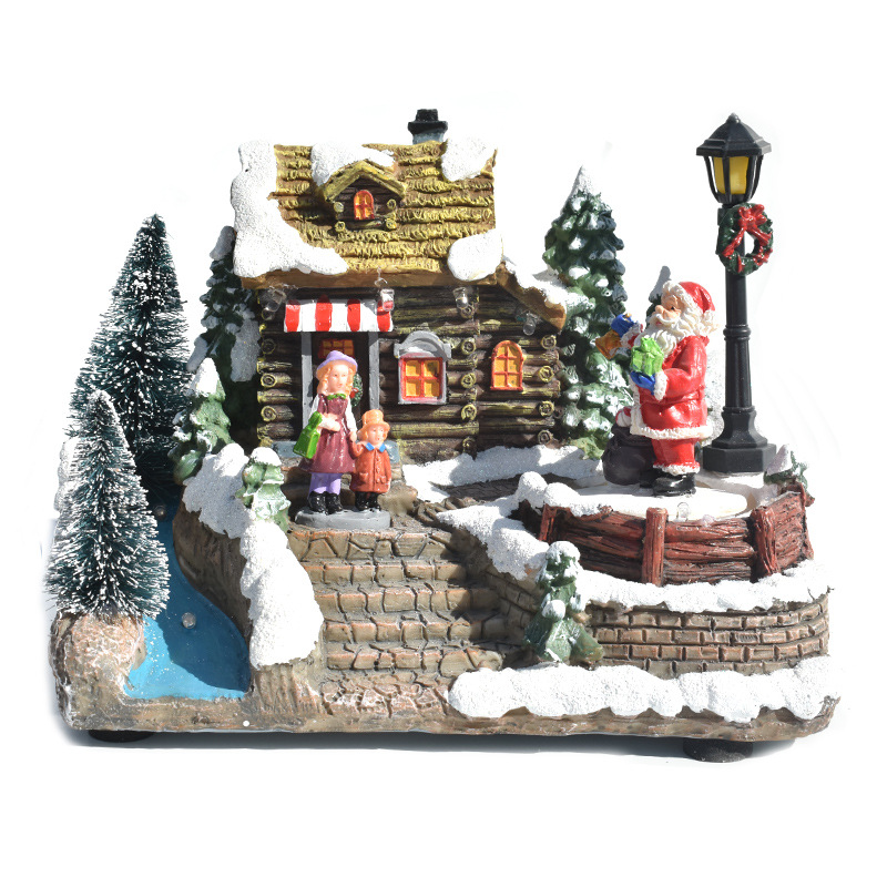 手頃な価格のお祝いデザインの卸売光ファイバークリスマスハウス