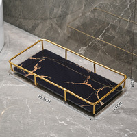 Étagère de rangement de salle de bain en fer de style nordique avec design multifonctionnel pour articles de toilette, vaisselle et boissons