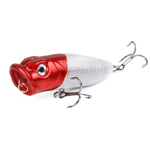Fabricante señuelos cebos 6,5 Cm/10g señuelo de pesca de plástico cebos Popper simulación flotante cebo duro falso equipo de pesca - Product Image 2