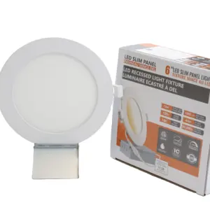 Hot Sale 6 inch Led Lights 3cct 5cct selectable IP54 ETL 6" 12w 1300lm Led Recessed Slim Panel Light