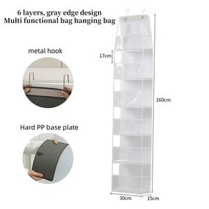 Door Hanging Organizer with 4&6-Shelf Wall Mount Fabric Cloth <b>Storage</b> for Handbags & Sundries Pockets Hanging <b>Storage</b> - Product Image 5